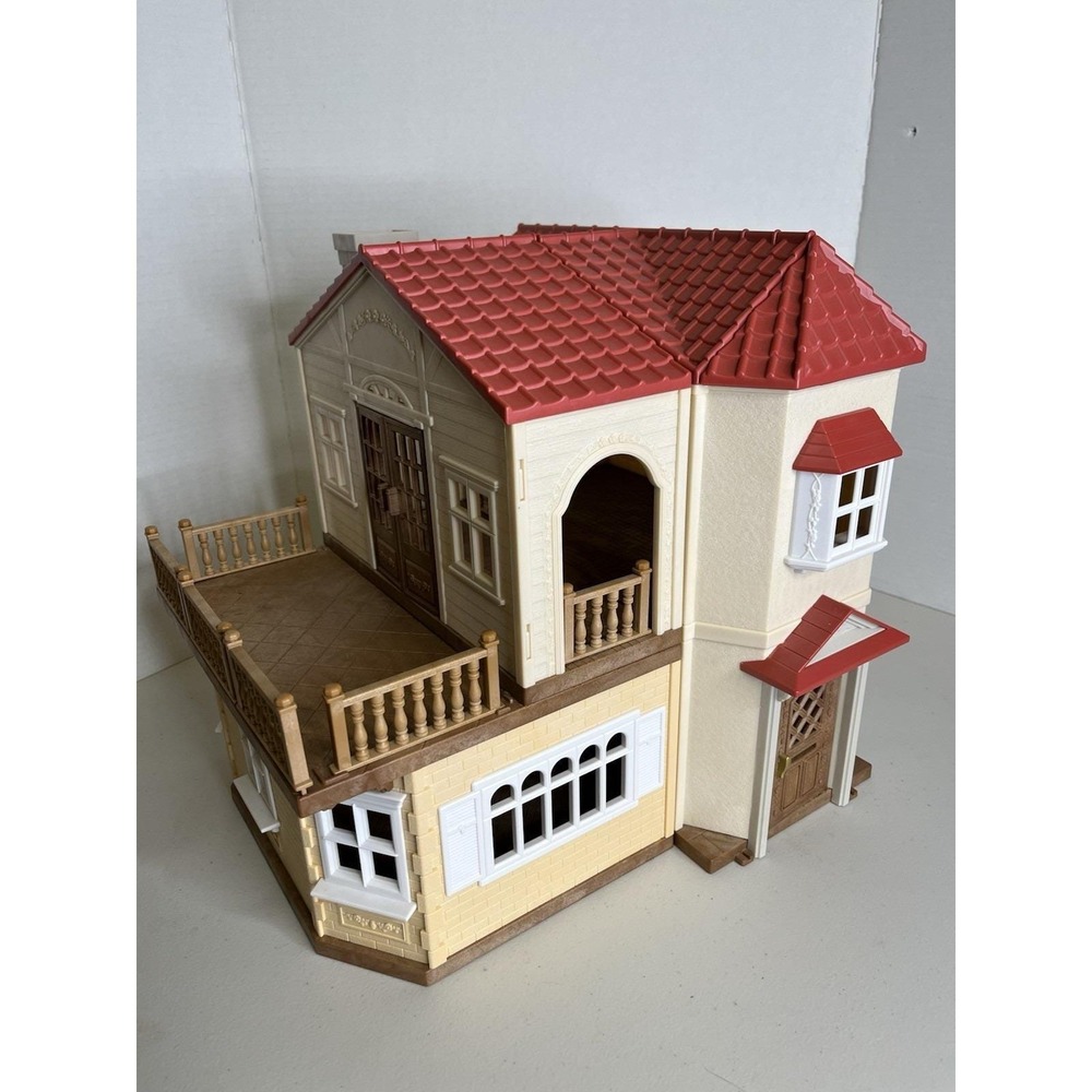 Calico Critters Red Roof Country Home Doll House Sylvanian Familie